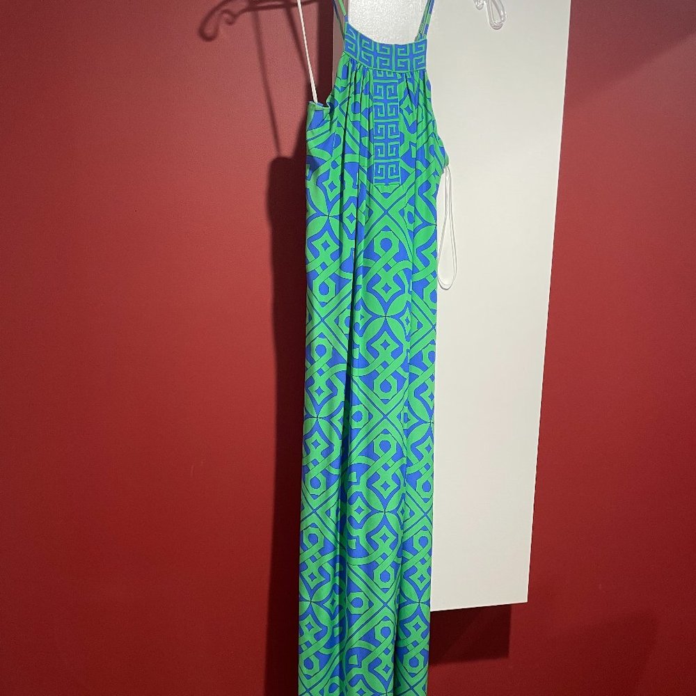 Alice & Trixie Spaghetti Strap Maxi with Greek Key Trim Size XS (Excellent Cond)